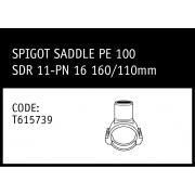Marley Friatec Spigot Saddle PE100 SDR 11PN 16 160/110mm - T615739
